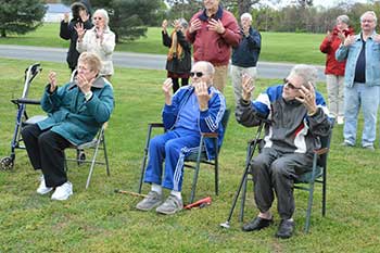 Seated tai chi players at Silver Lotus World Tai Chi and Qigong Day